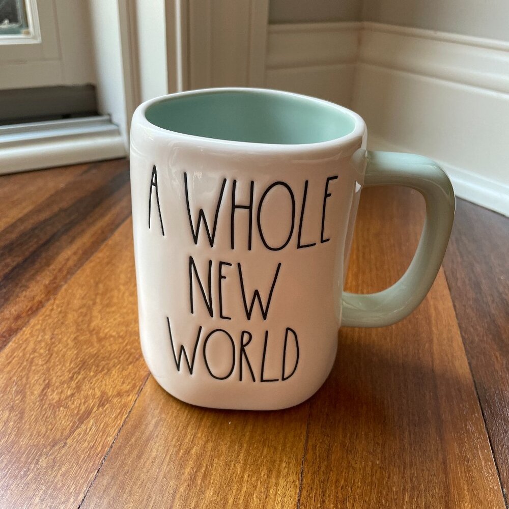 Rae Dunn Disney A WHOLE NEW WORLD Mug - Aladdin